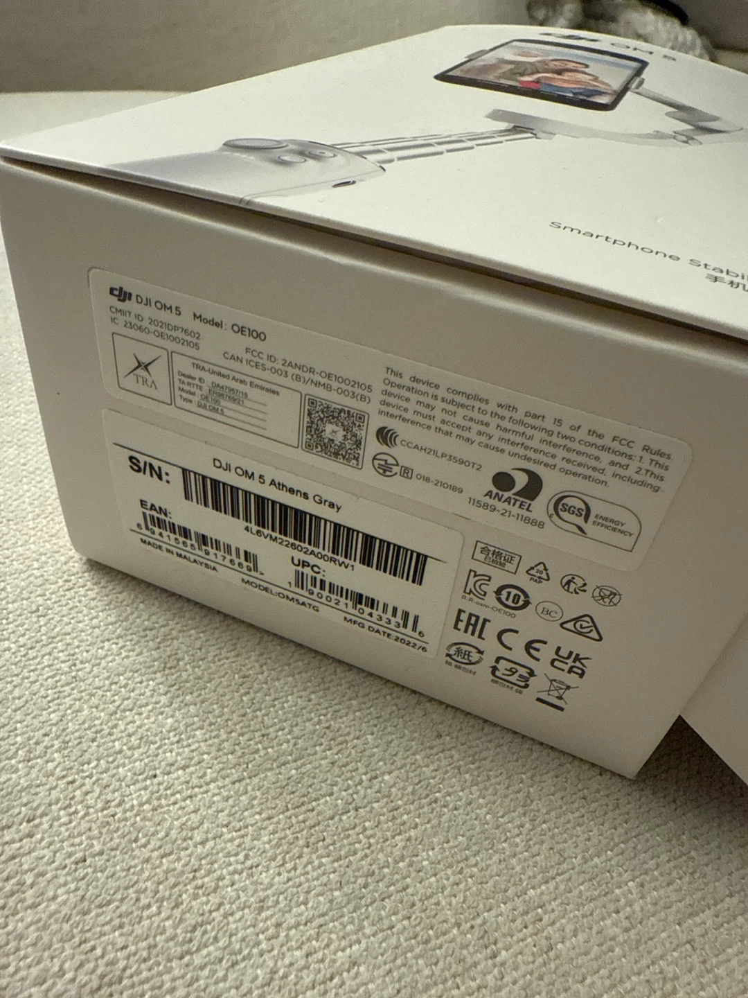 DJI OM 5 Smartphone Stabilizer - Athens Gray - photo 2