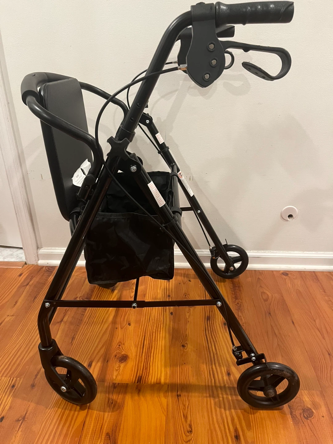 Medline Freedom Rolling Walker with Seat - Black - photo 4