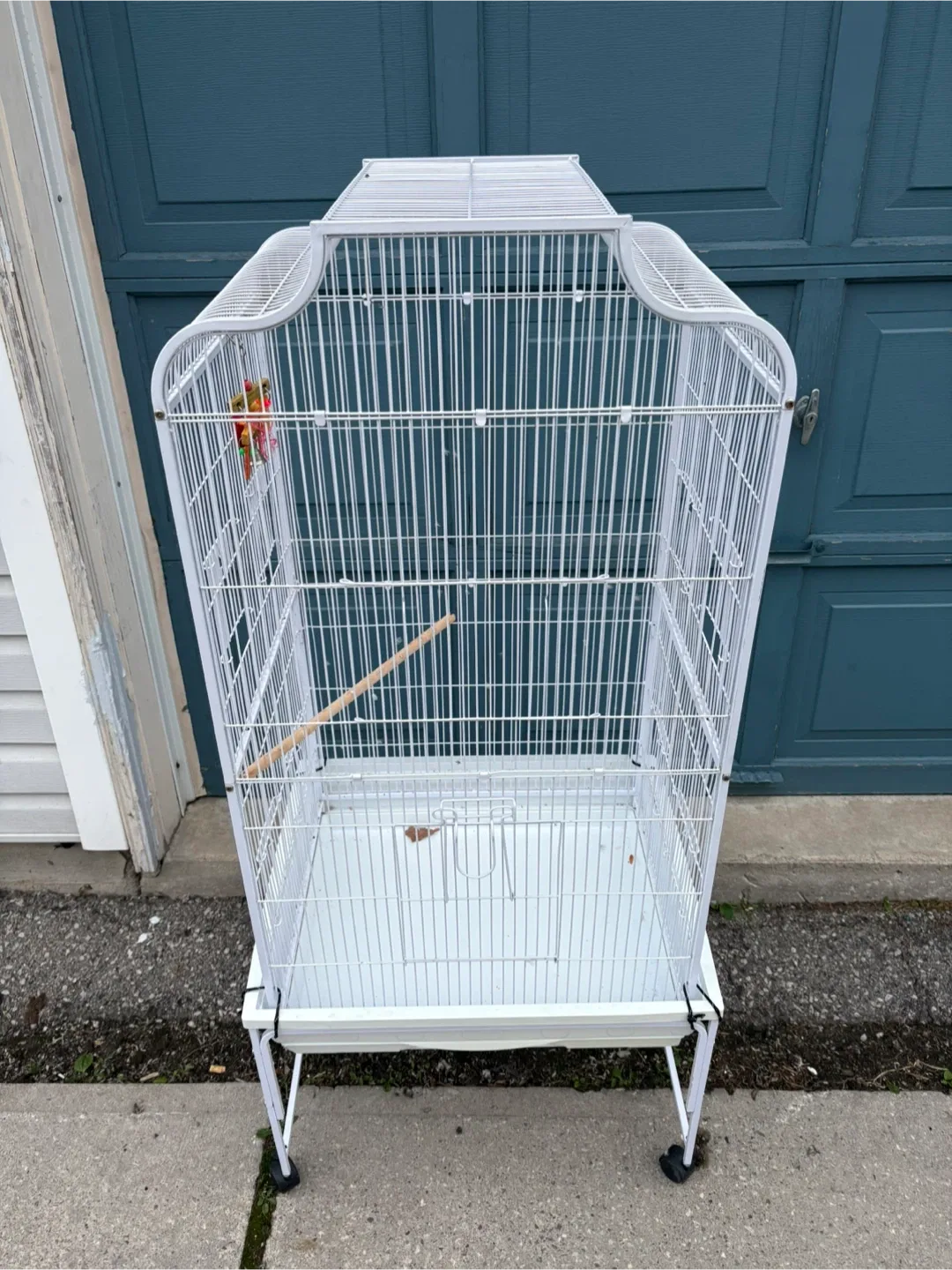 White Bird Cage with Stand 🥕 image indicator(2)