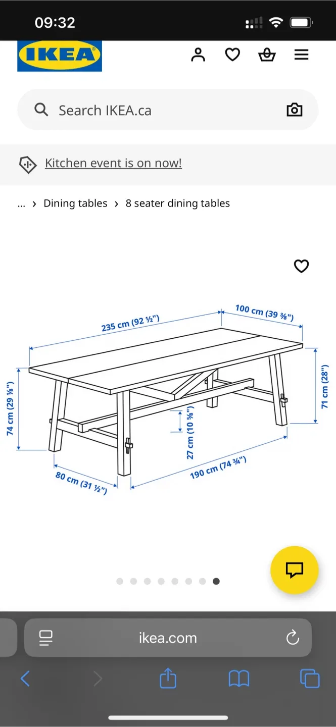 IKEA MÖCKELBY Table - Oak 235x100 cm image indicator(4)