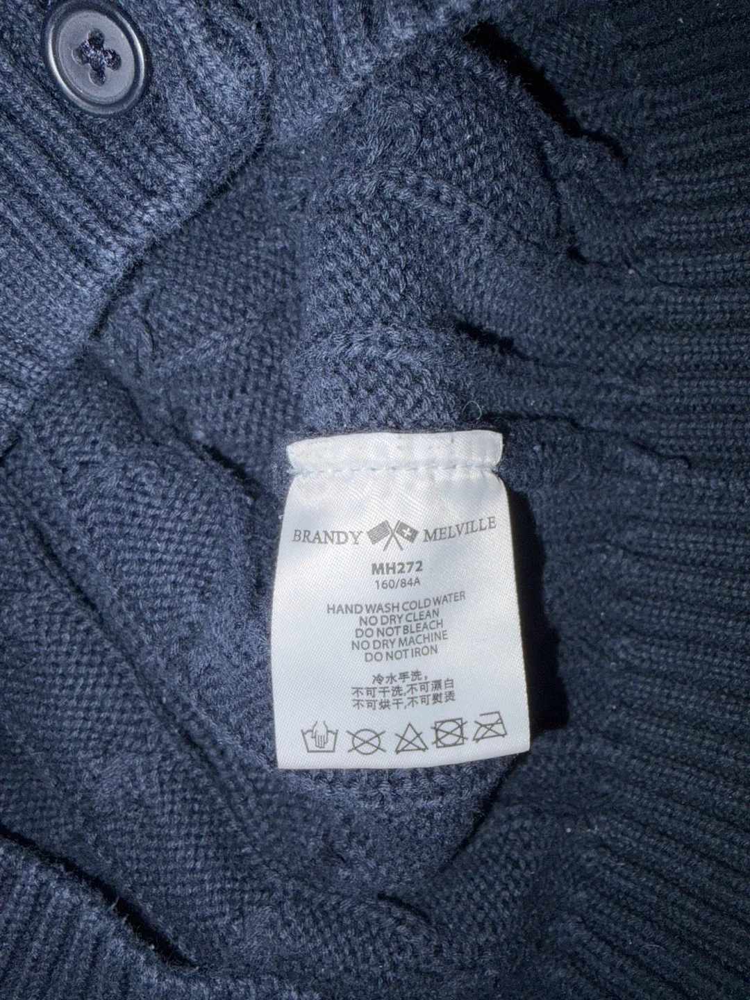 Brandy Melville Cardigan, Navy image indicator(3)