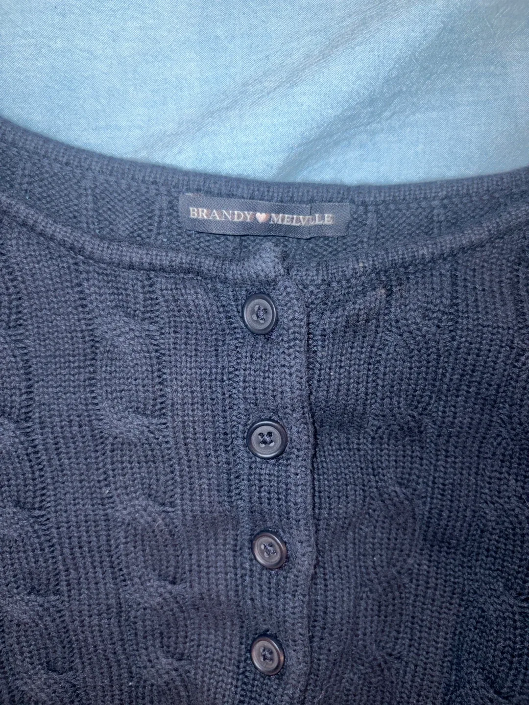 Brandy Melville Cardigan, Navy image indicator(2)