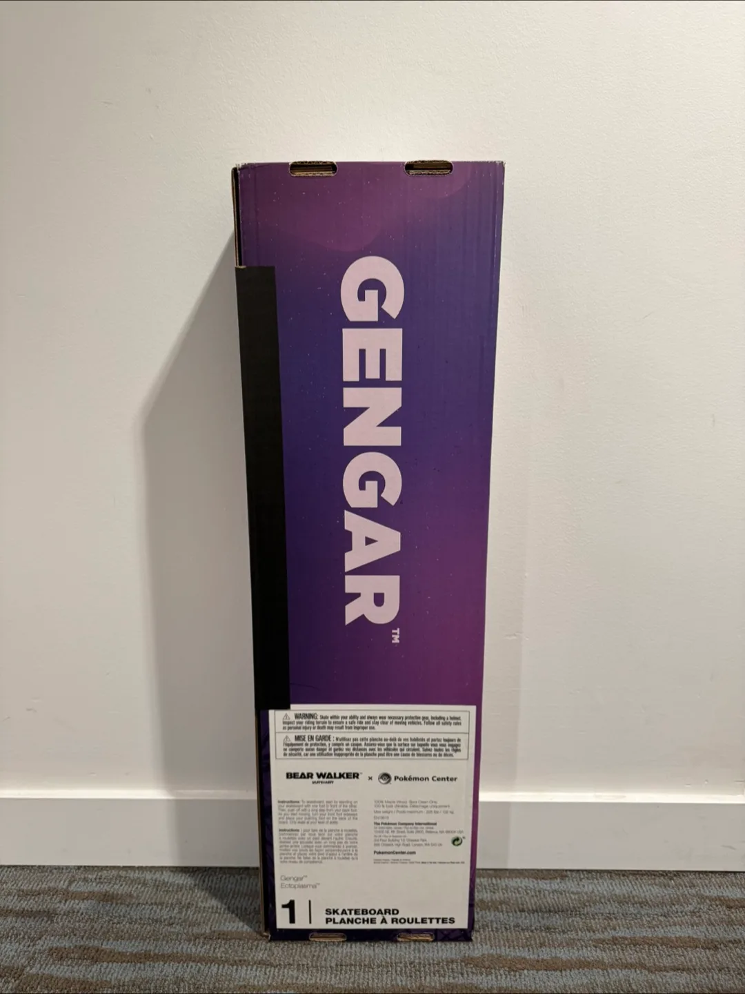 Pokemon Center x Bear Walker GENGAR Skateboard Limited Edition image indicator(3)