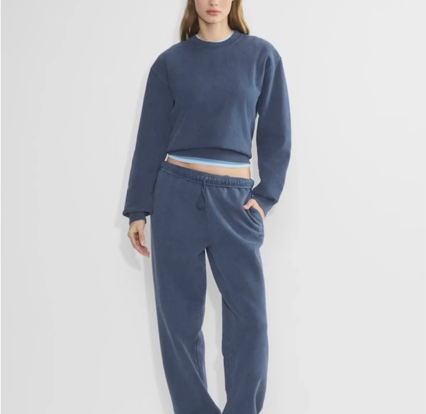 Aritzia Sweatsuit Set — No Stress Medium Blue