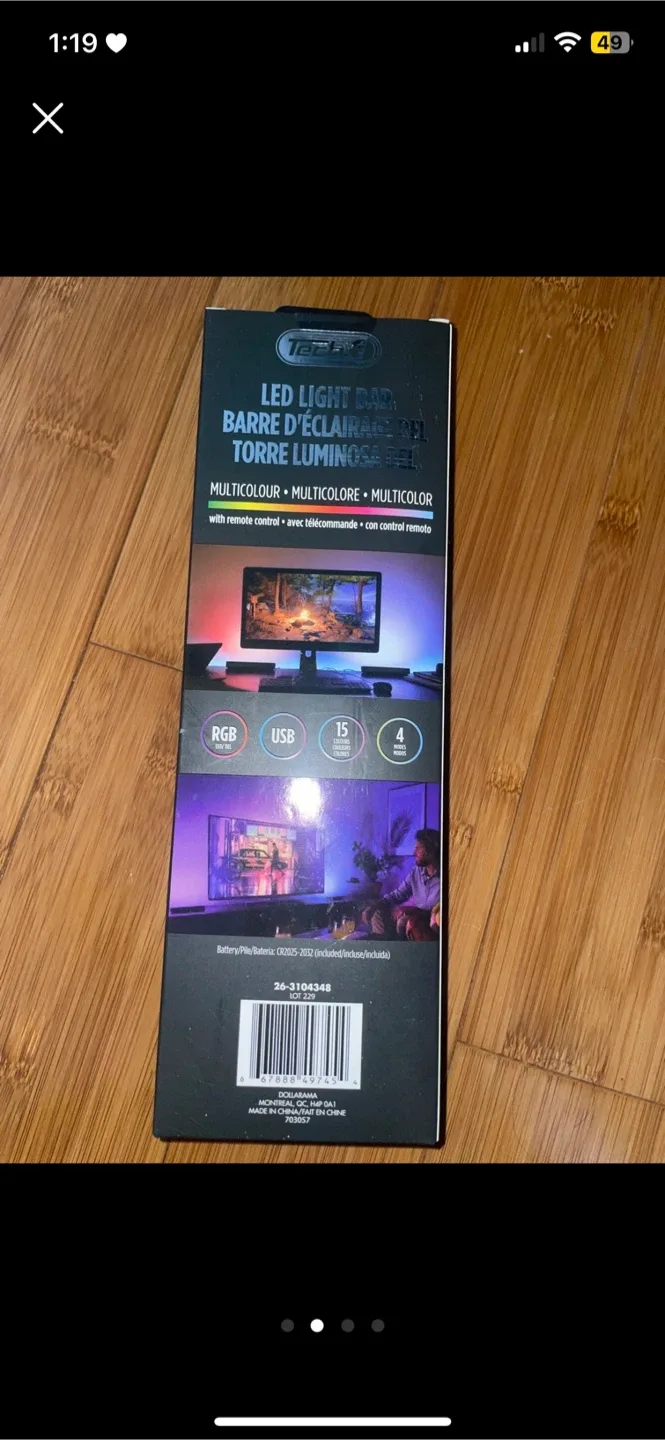 🥕Tech 1 LED Light Bar - Multicolour image indicator(2)