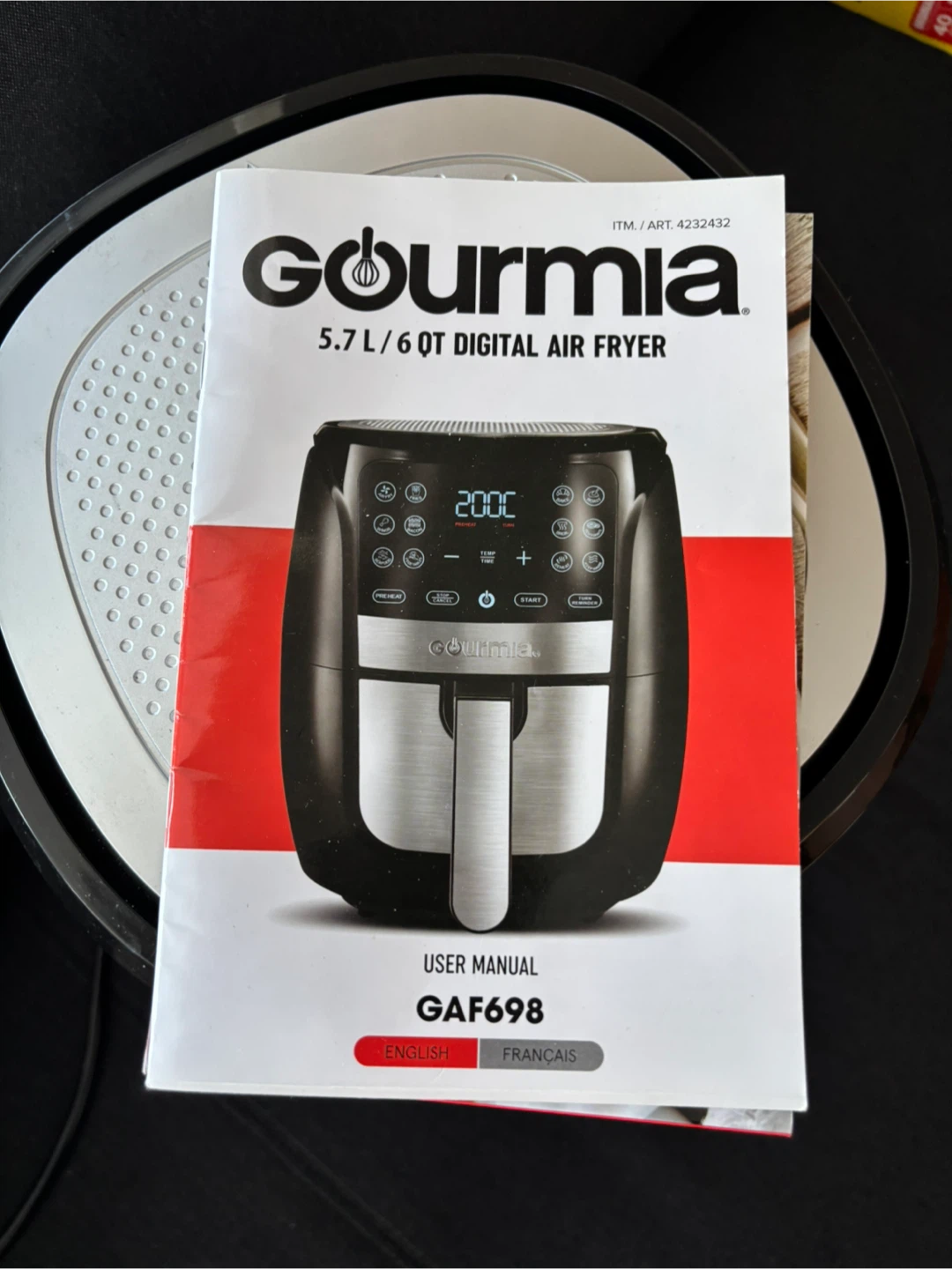 Gourmia 5.7 L / 6 QT Digital Air Fryer GAF698 - photo 2