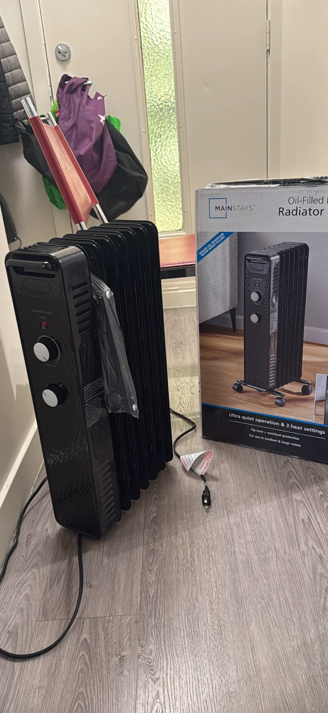 Mainstays Oil-Filled Electric Radiator Heater - photo 3