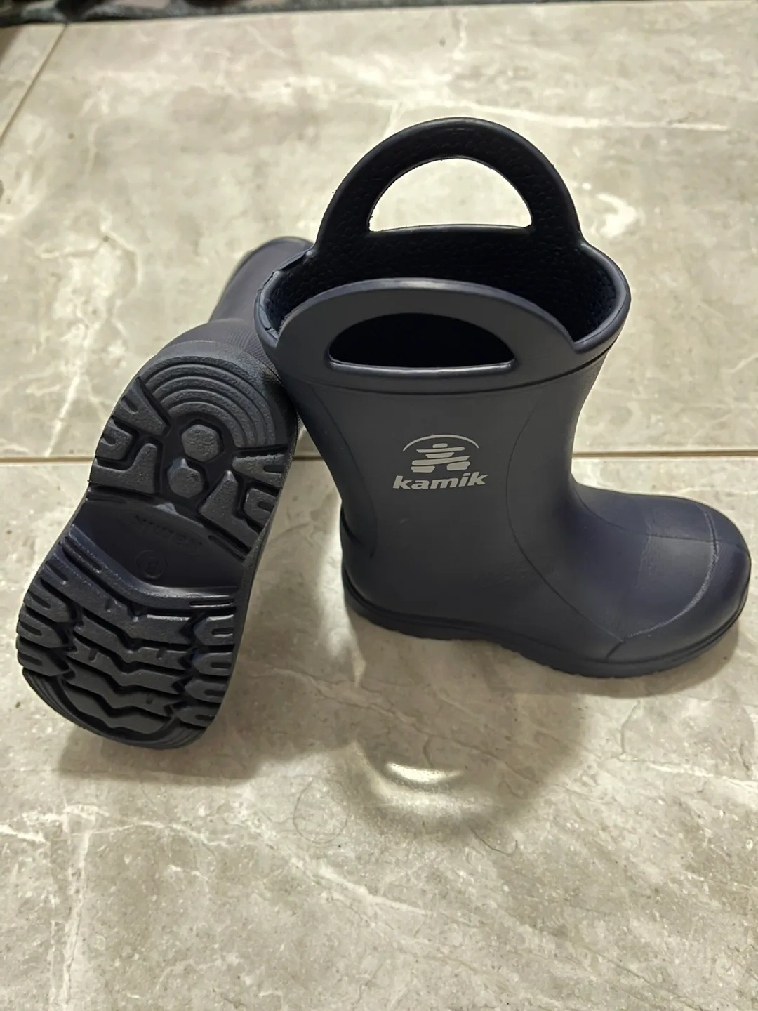 Kamik Navy Blue Rain Boots - Size 8 Toddler