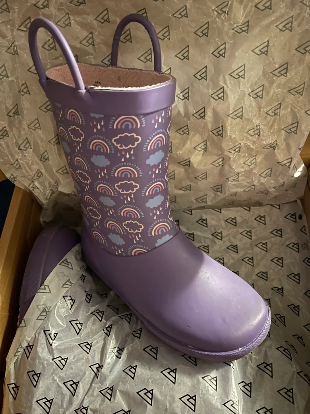 Rain Boots Purple Toddler 10