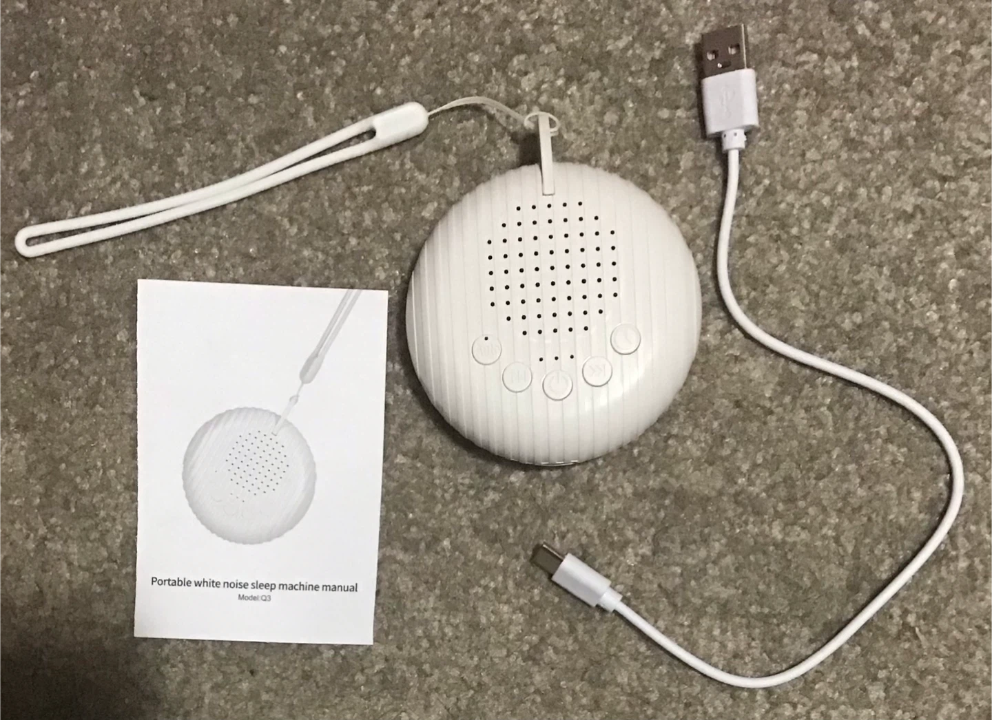 Portable White Noise Sleep Machine Model Q3