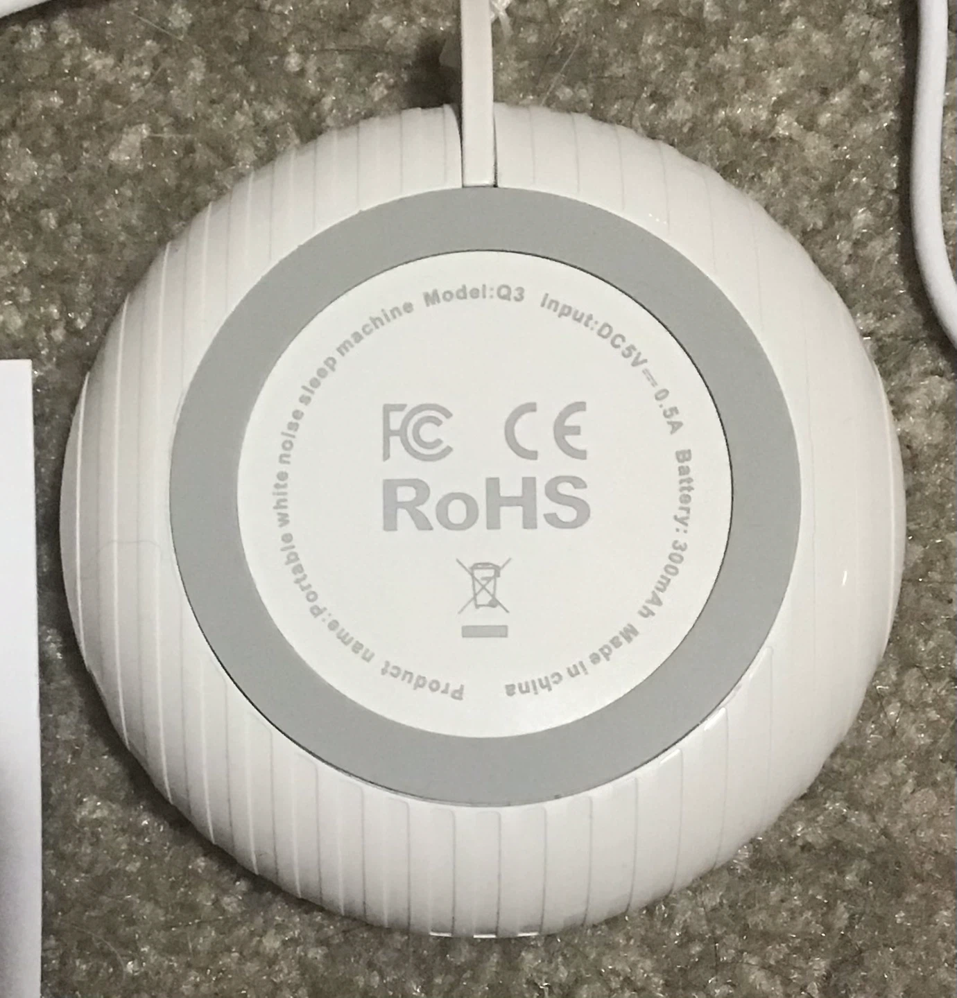 Portable White Noise Sleep Machine Model Q3 - photo 3