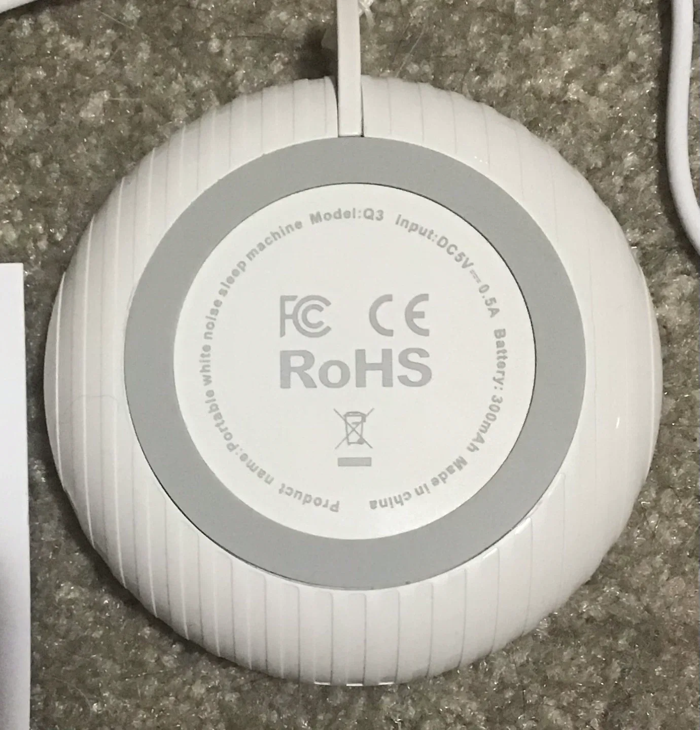 Portable White Noise Sleep Machine Model Q3 image indicator(3)