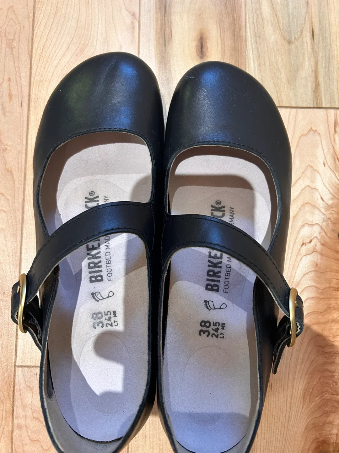 Birkenstock Mary Jane Leather Shoes - Size 38 image indicator(4)