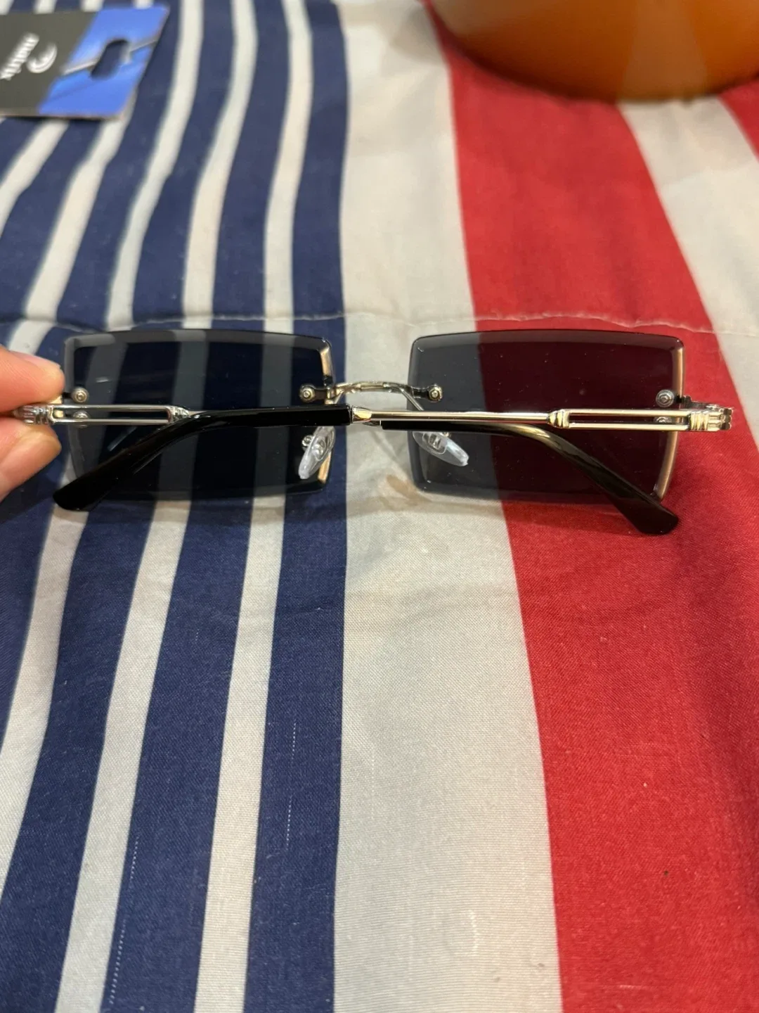 Rimless Rectangle Sunglasses image indicator(2)