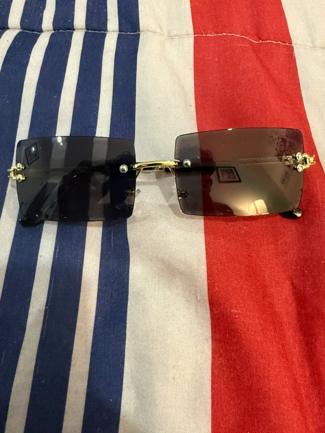 Rimless Rectangle Sunglasses image indicator(3)