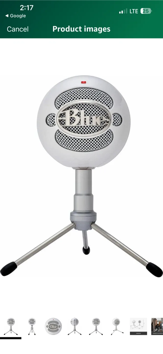 🥕 Blue Snowball USB Microphone - White image indicator(2)