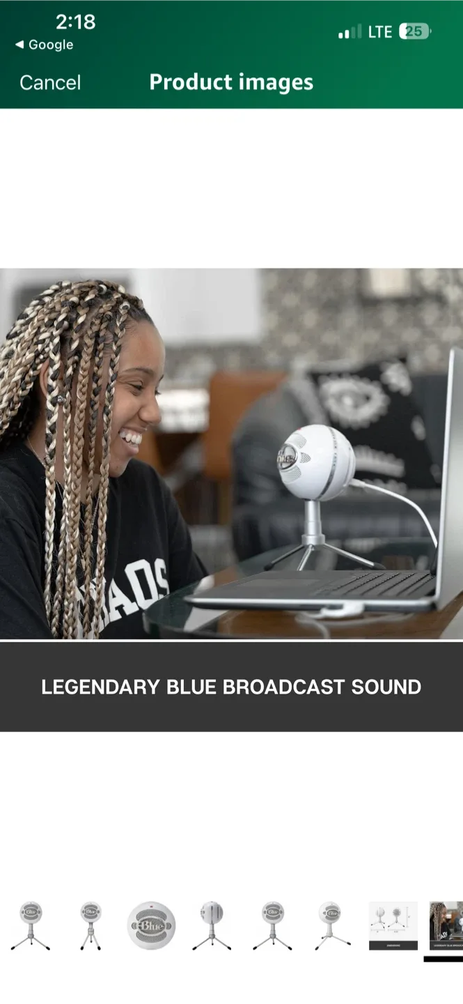 🥕 Blue Snowball USB Microphone - White image indicator(6)