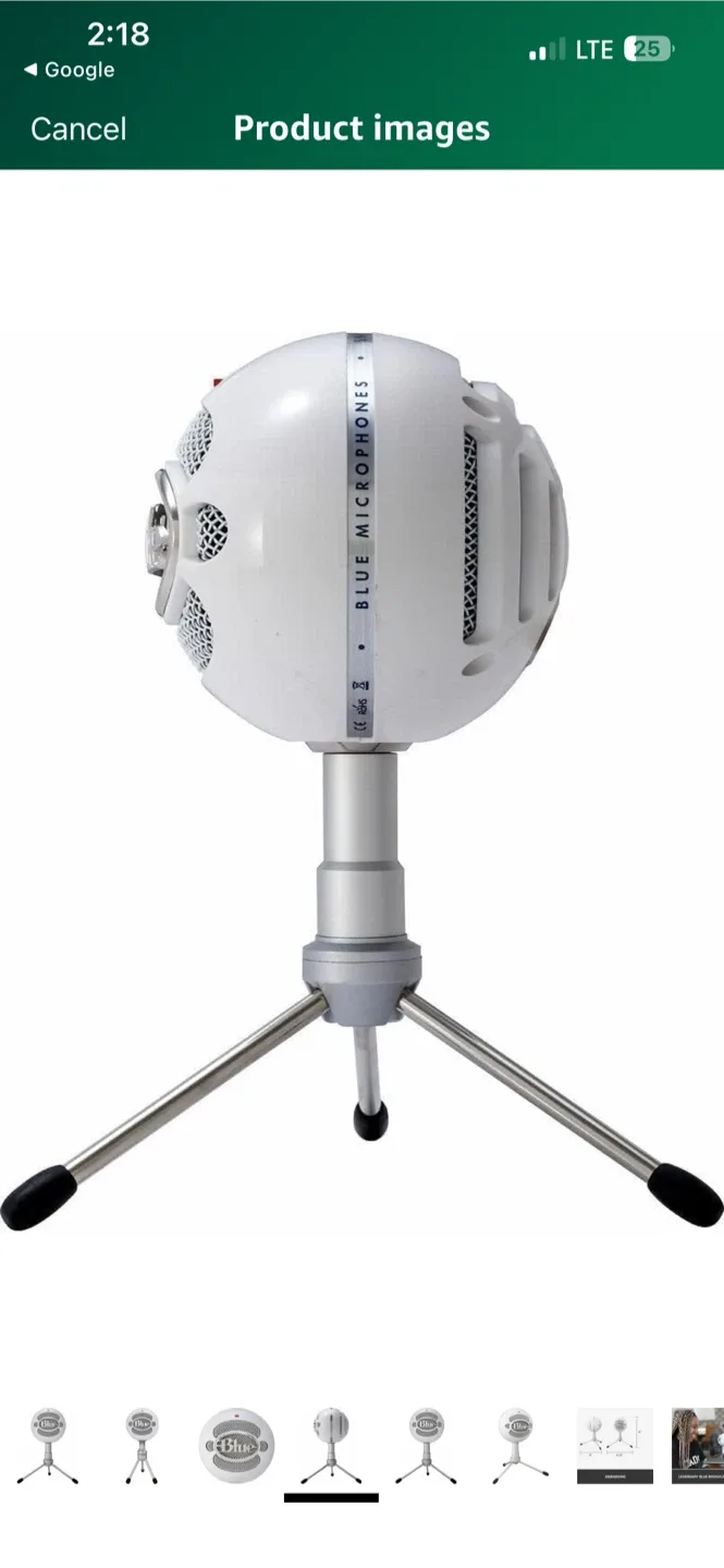 🥕 Blue Snowball USB Microphone - White image indicator(4)