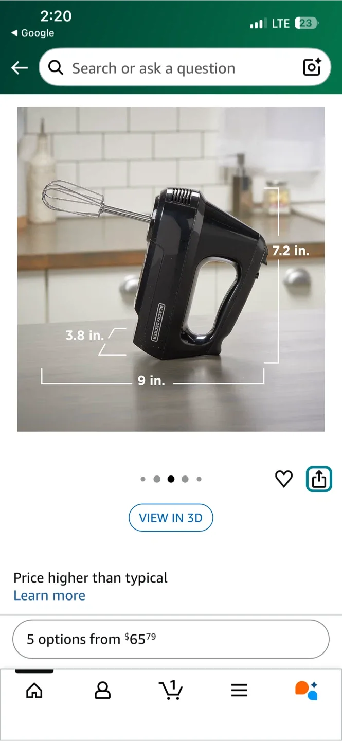 Black+Decker Hand Mixer with Storage Case image indicator(3)