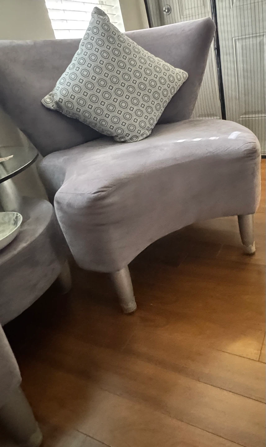 Two Sofa Seats & Coffee Table - Grey - photo 4