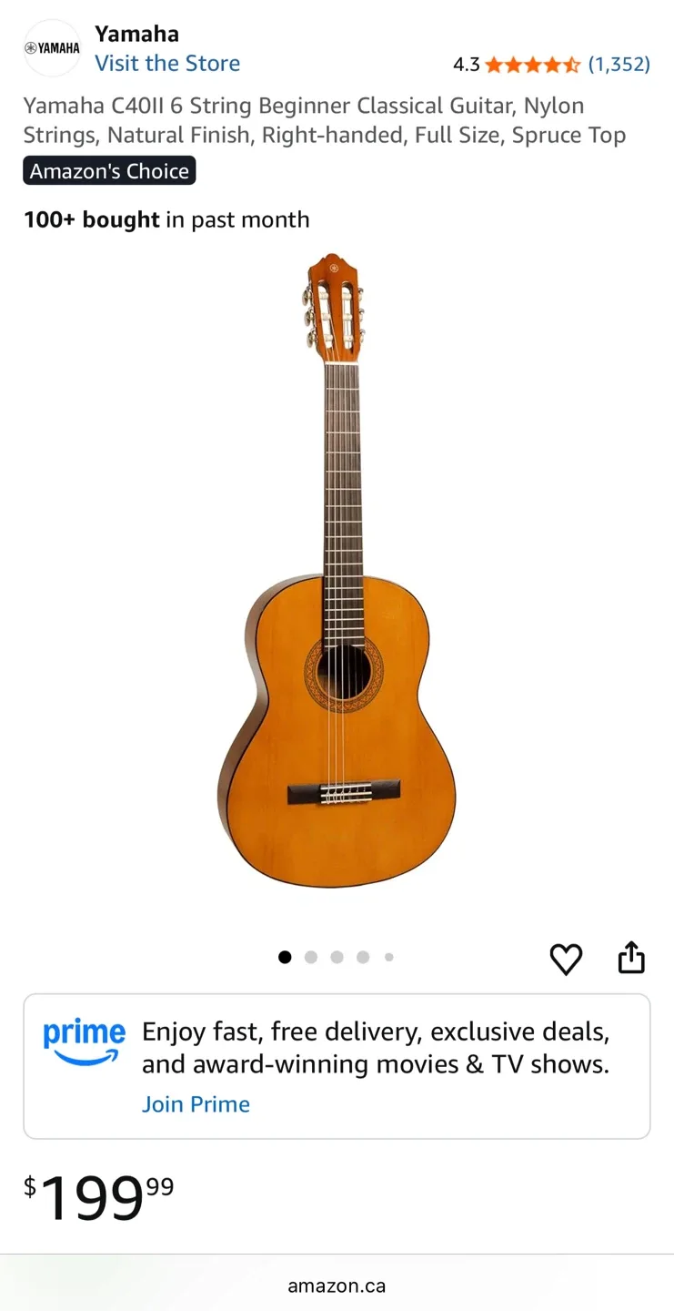 Yamaha C40II Classical Acoustic Guitar image indicator(6)