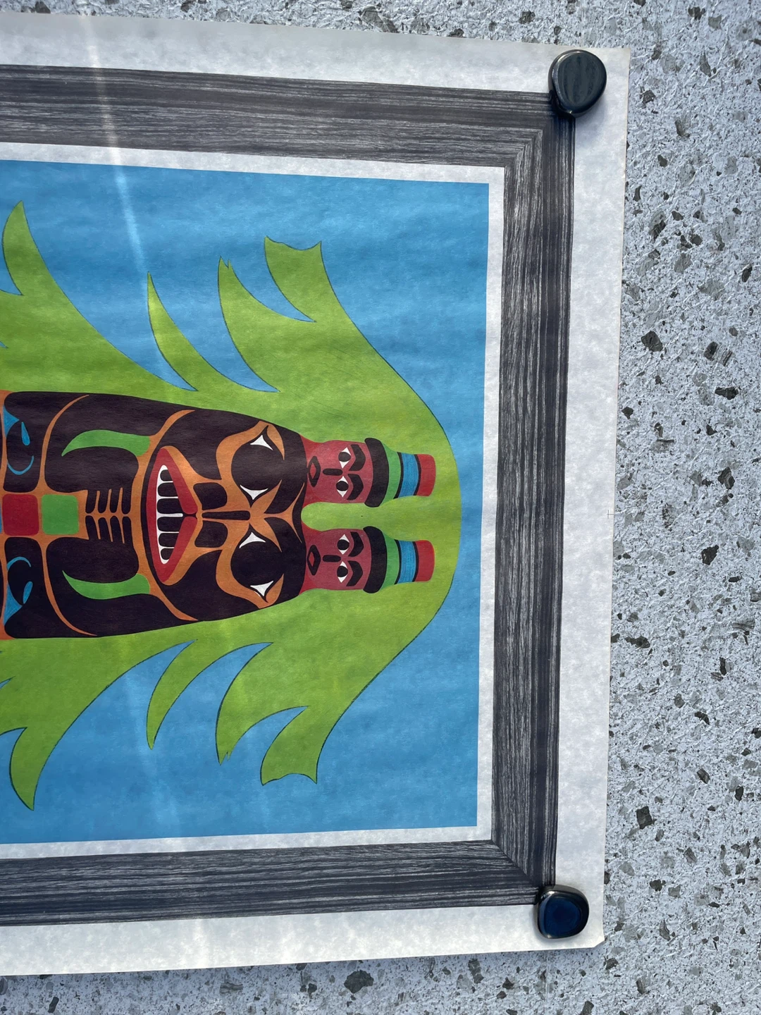 Haida beaver totem print signed cb gruel - photo 5