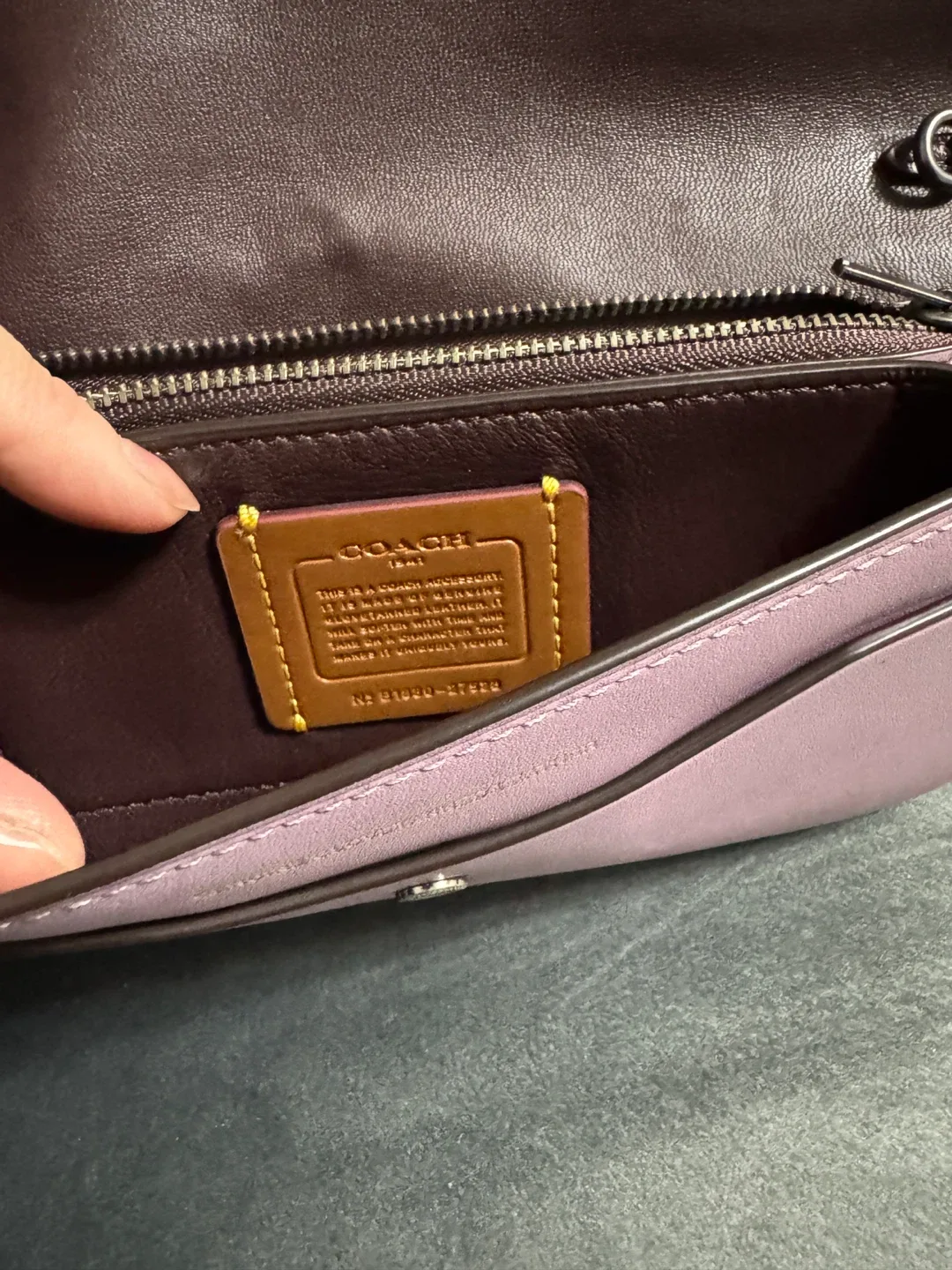 Coach Leather Wristlet - Lavender image indicator(4)