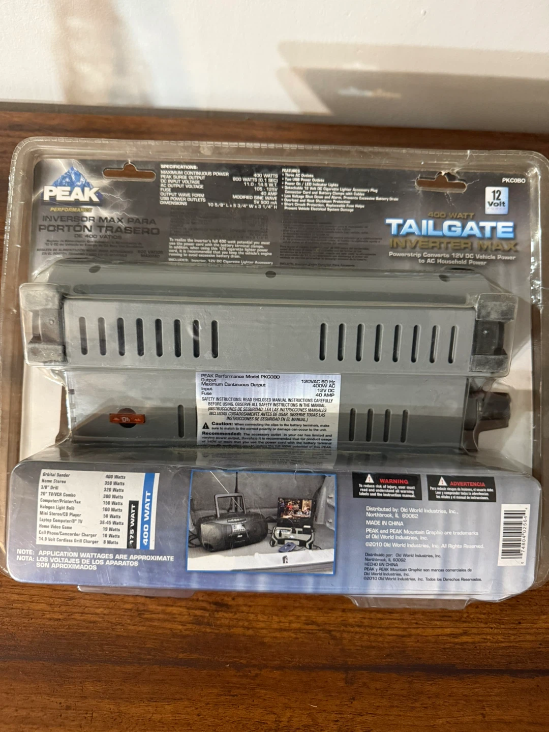 Peak Tailgate 400W Inverter Max - New in Box! - photo 3