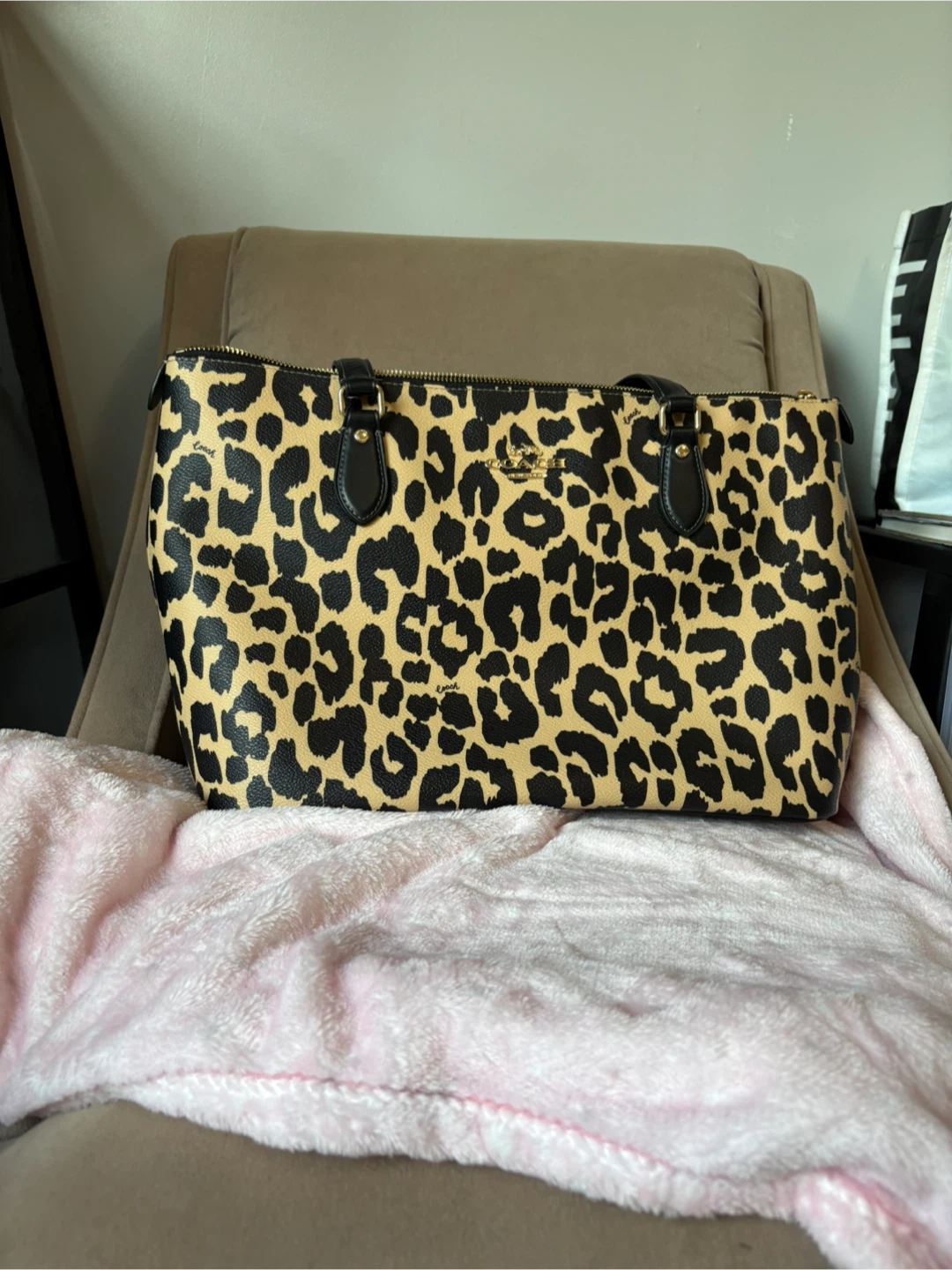 Coach Leopard Print Tote Bag