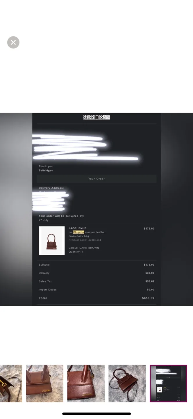 Jacquemus Le Chiquito Dark Brown Leather Bag image indicator(4)