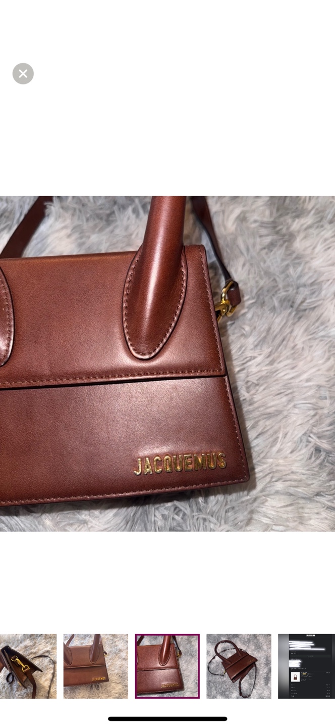 Jacquemus Le Chiquito Dark Brown Leather Bag