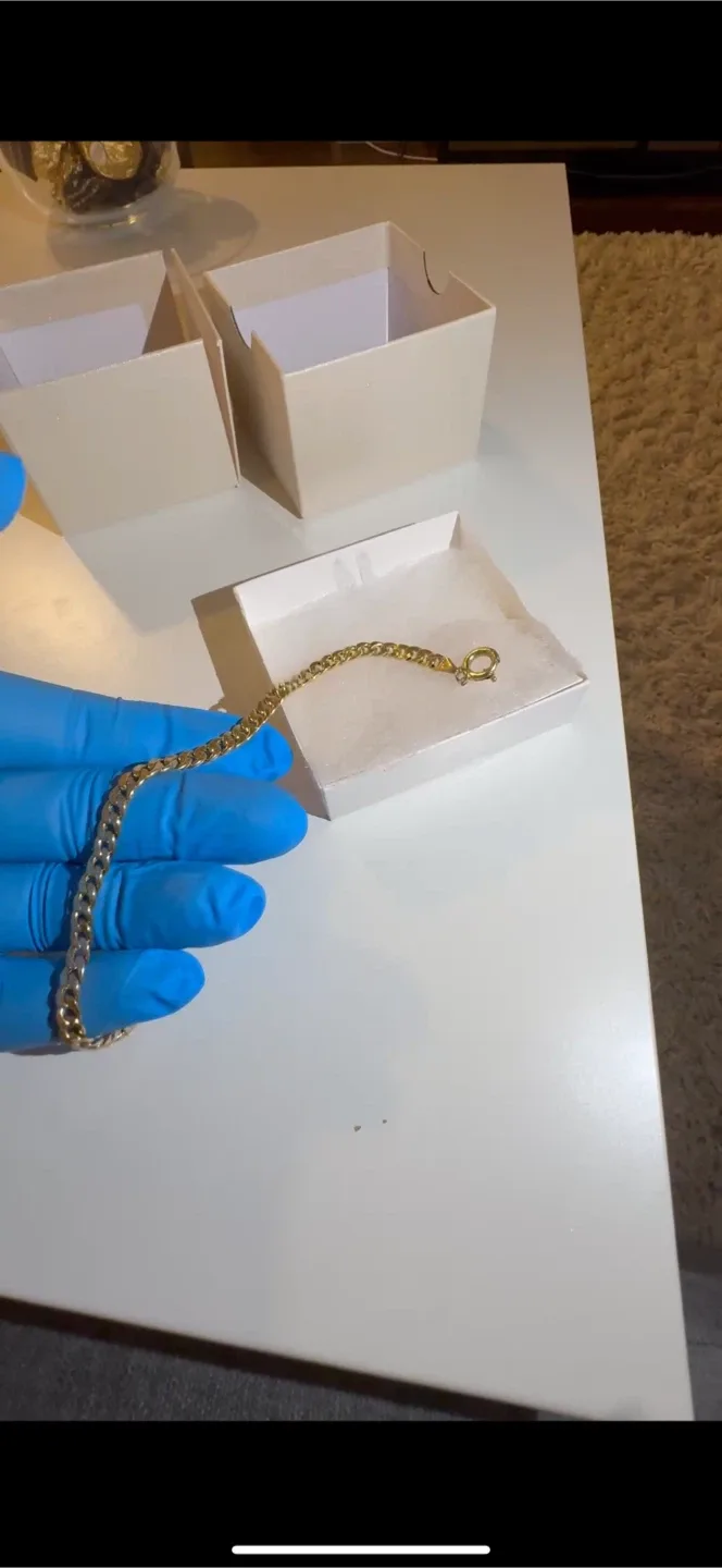 Gold Chain Bracelet 14 carat 10 gram image indicator(2)