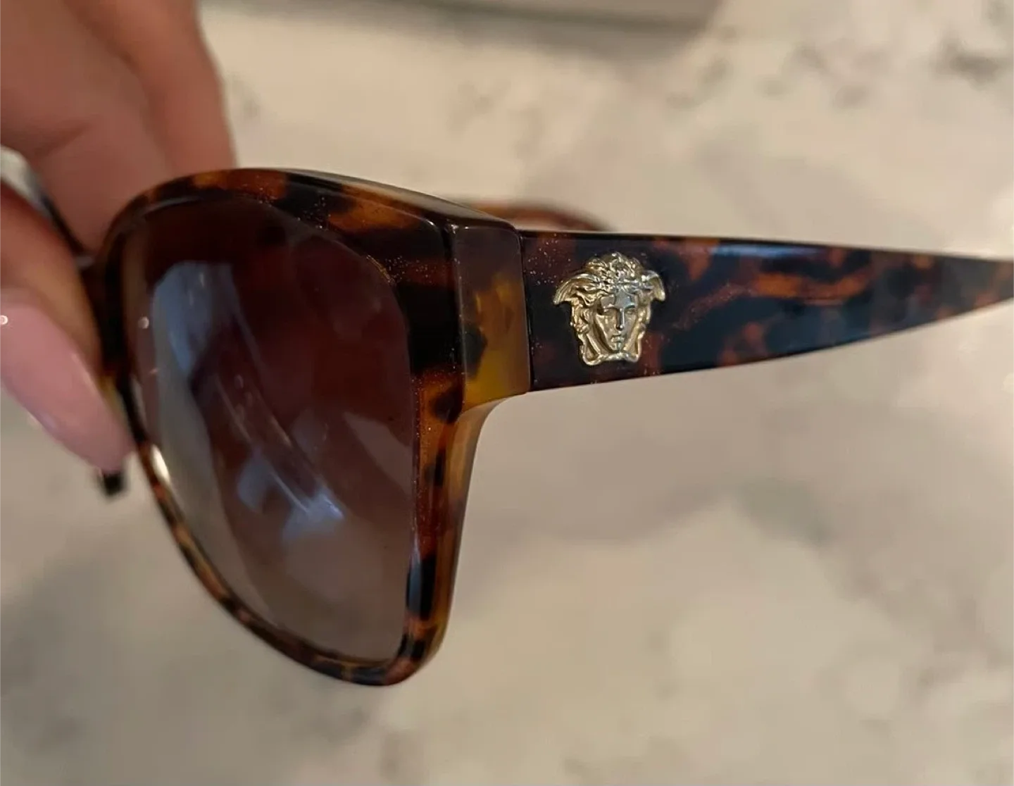 Versace Tortoise Shell Sunglasses thumbnail