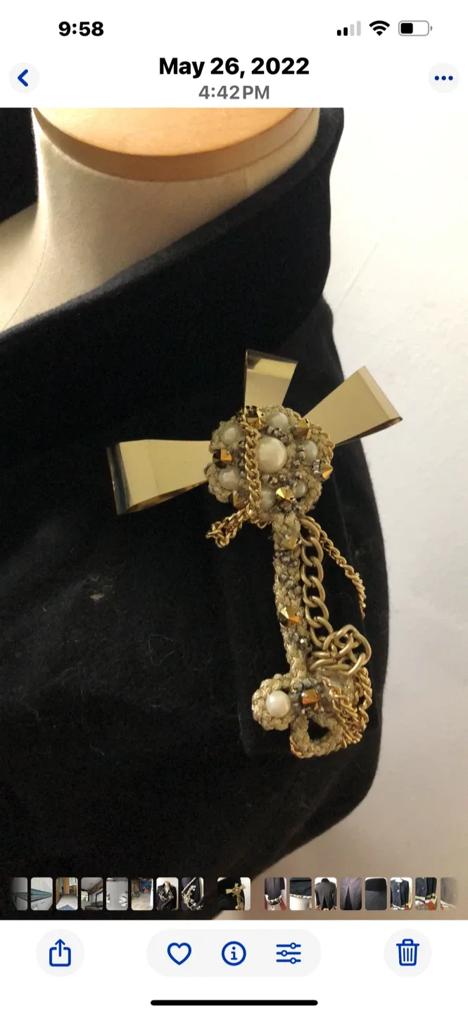 Black Embellished Military Style Jacket image indicator(8)