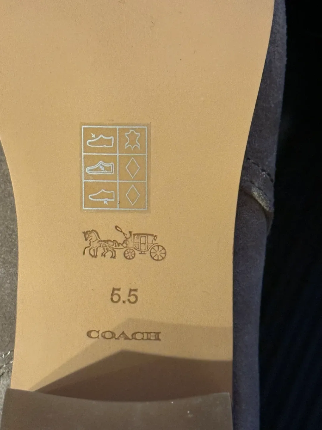 Coach Suede Chain Ankle Boots - Size 5.5 🥕 image indicator(5)