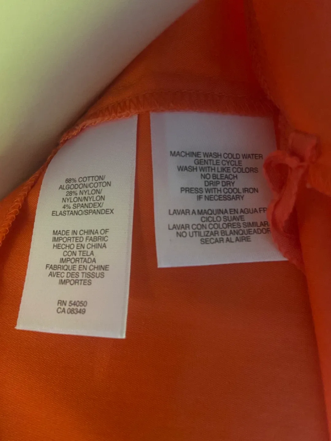 🥕NEW Jones New York Orange Stretch  Casual Dress Petites Size 4 image indicator(7)