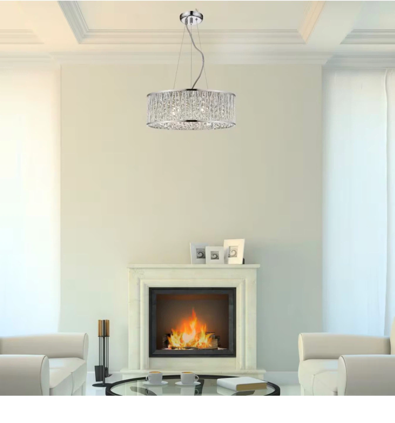 Crystal Drum Chandelier - photo 3