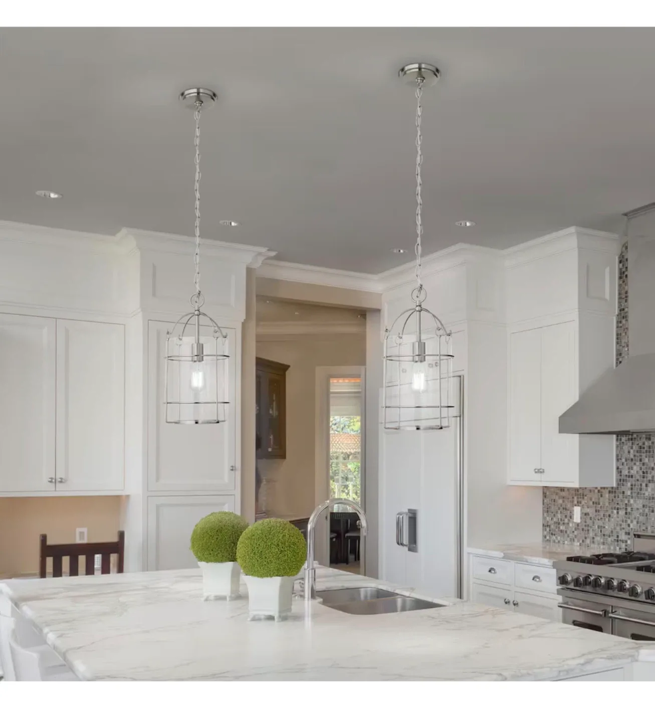 Caged Glass Pendant Light image indicator(4)