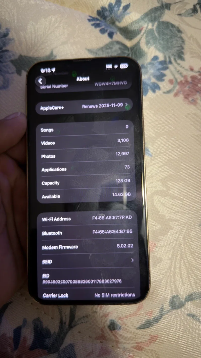 iPhone 13 Pro Max Gold 128GB image indicator(4)