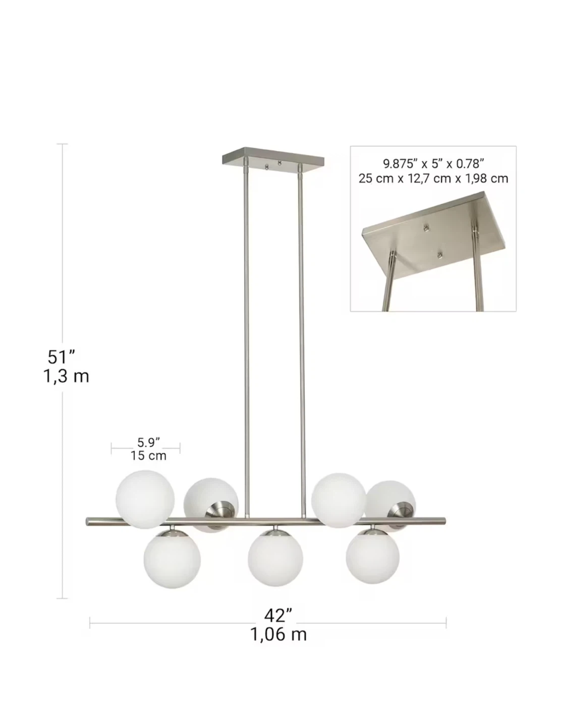 Modern Globe Pendant Light Fixture - photo 2