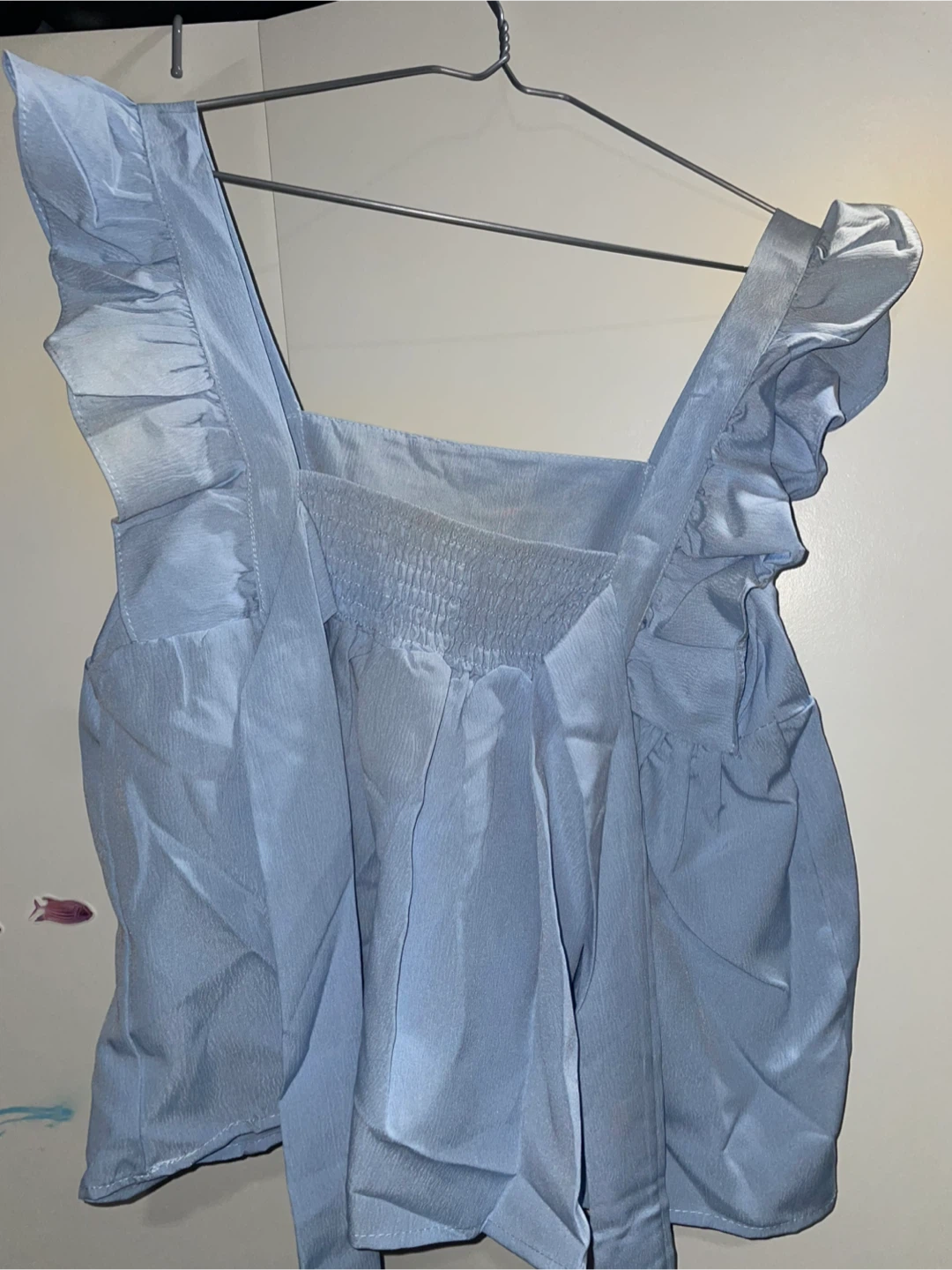Blue Ruffle Top - photo 2