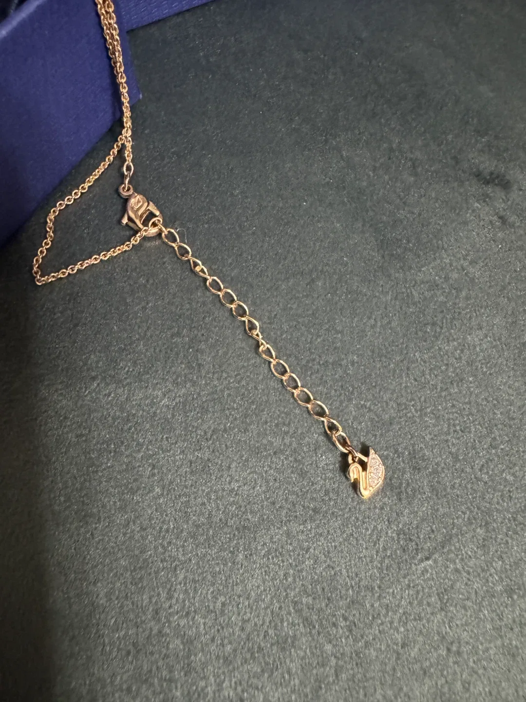 Swarovski Rose Gold Tone Heart Necklace & Earrings Set image indicator(3)