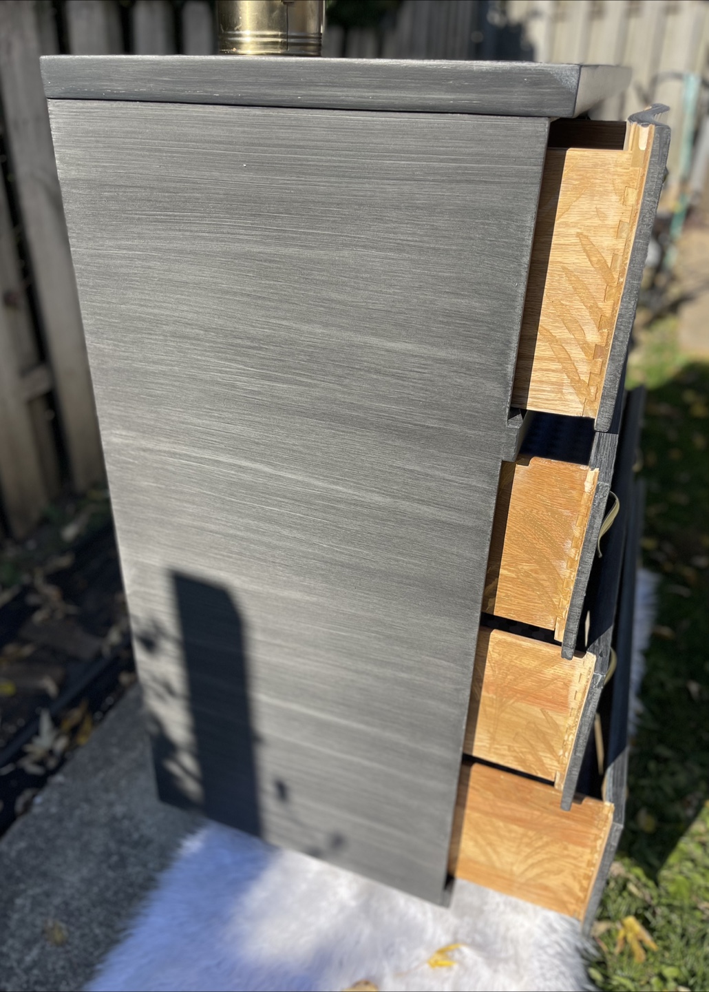 MCM 5 drawers dresser redone in Modern Brushed Gray - photo 3