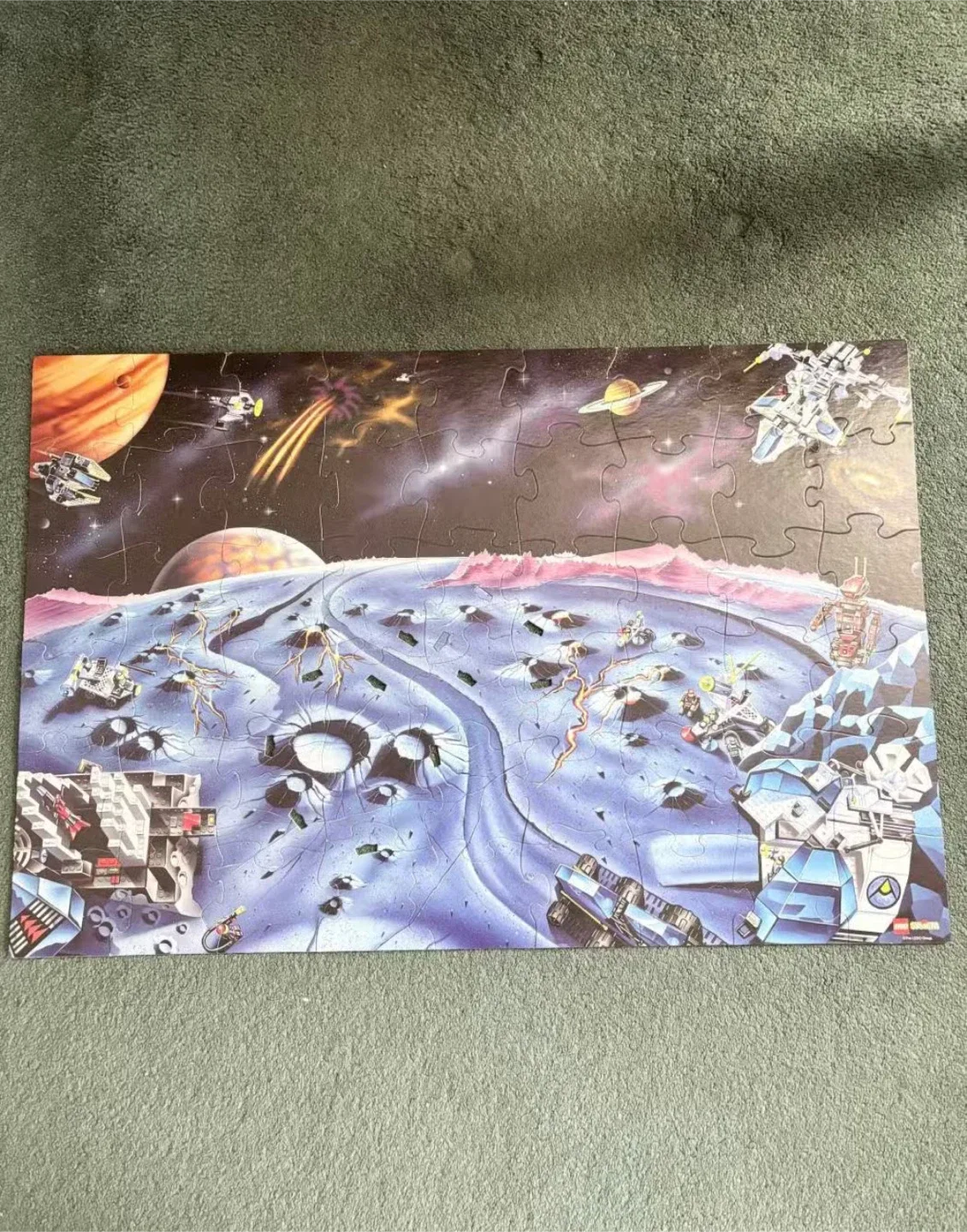 Vintage Lego space 3d floor puzzle image indicator(4)