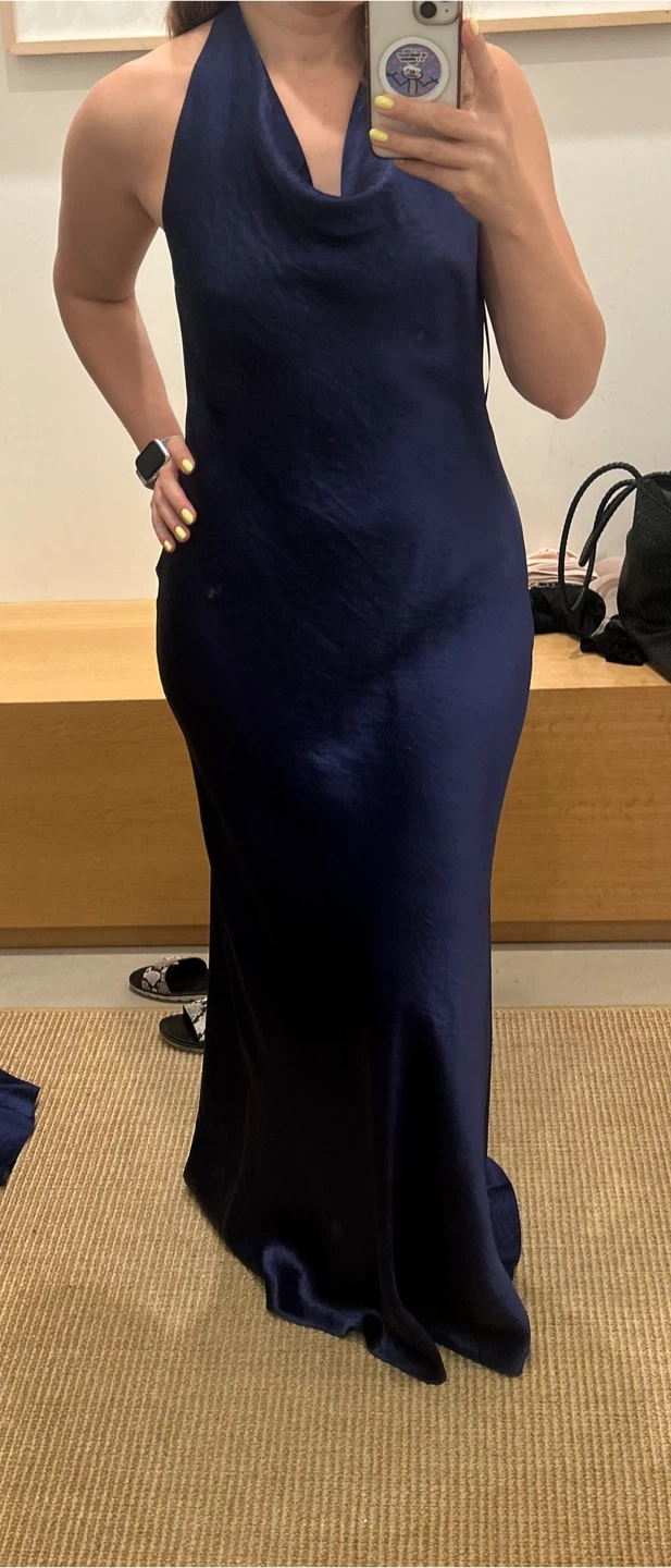 Vince Cowl Neck Halter Dress-S - photo 3