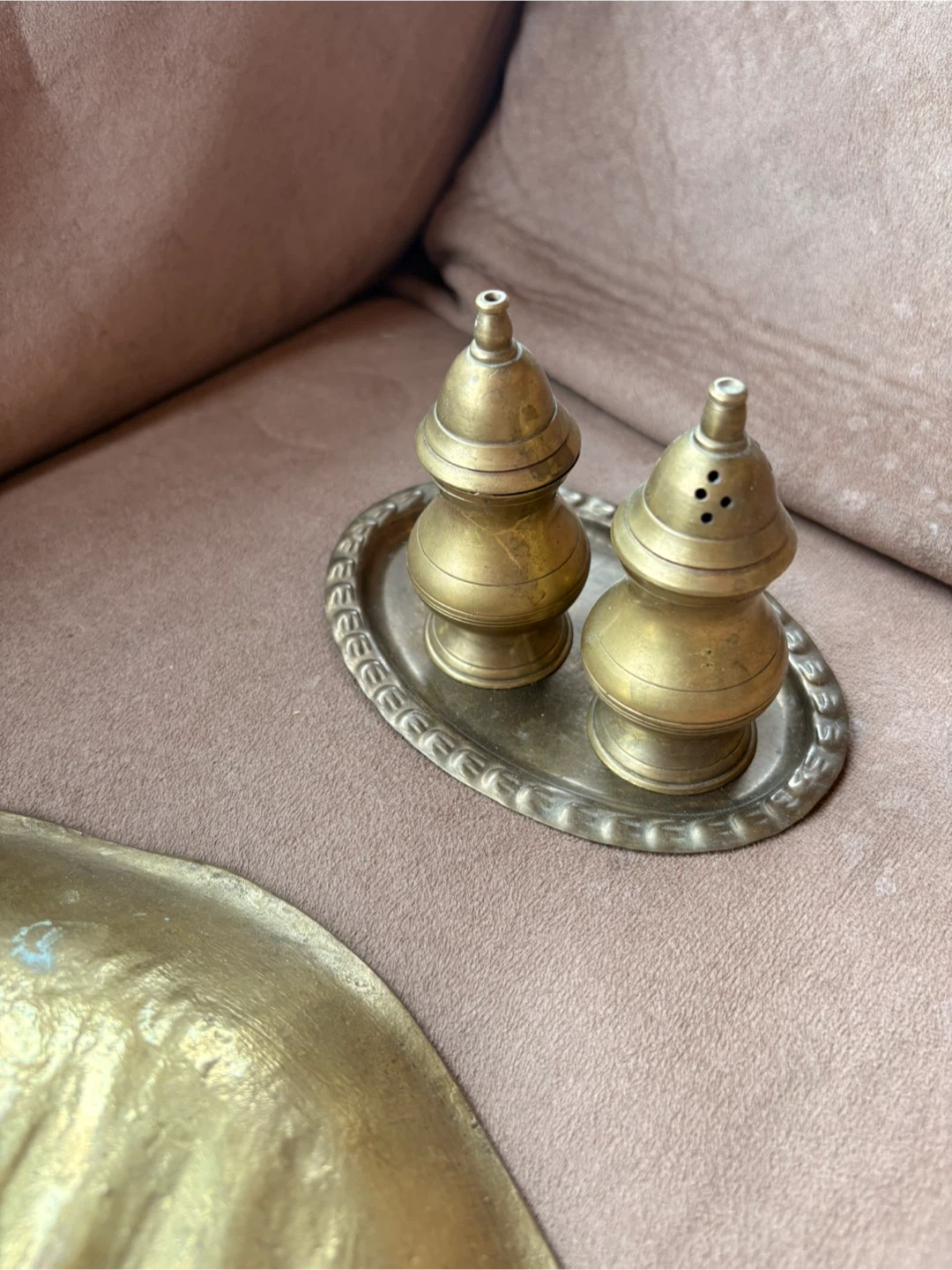 Vintage Brass Crab Ashtray and Brass Bowl - photo 5