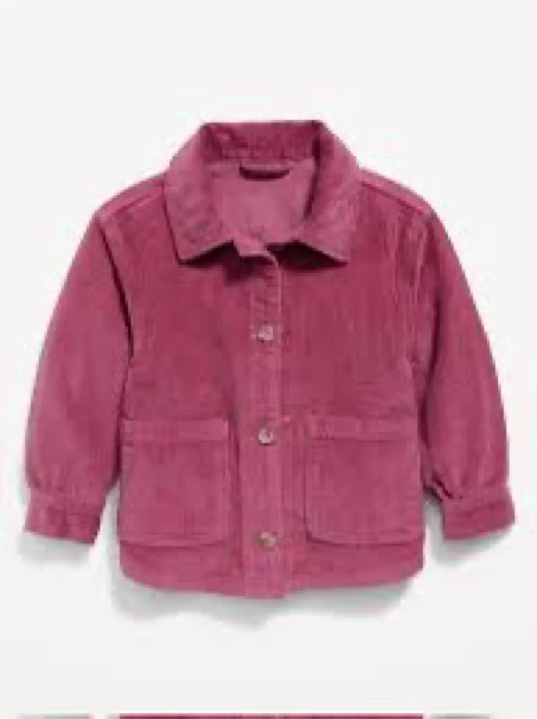 NWT- Corduroy Button-Front Shacket for Toddler Girls image indicator(6)