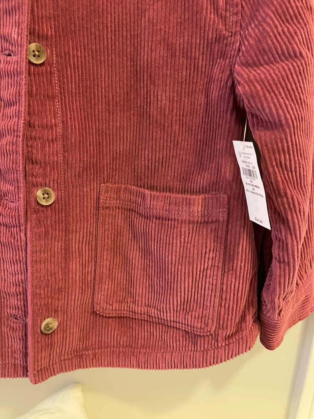 NWT- Corduroy Button-Front Shacket for Toddler Girls - photo 3