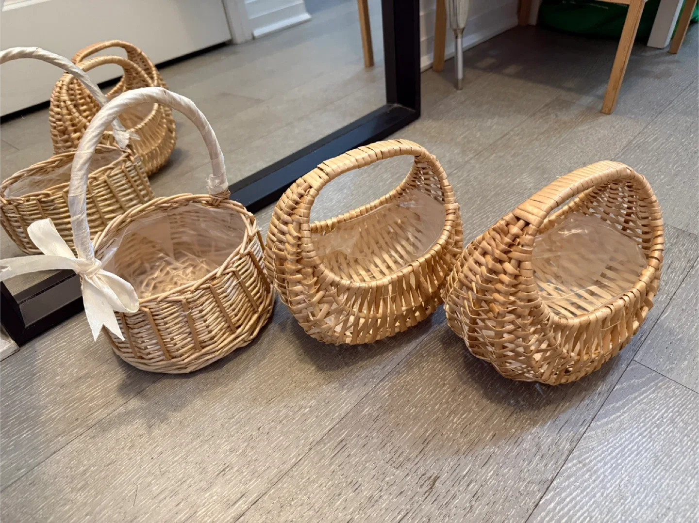 Wicker Baskets - Set of 3 🥕 thumbnail