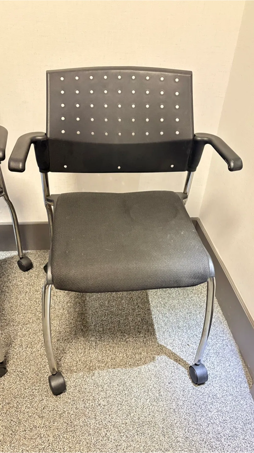 Three Office Chairs with Wheels image indicator(4)